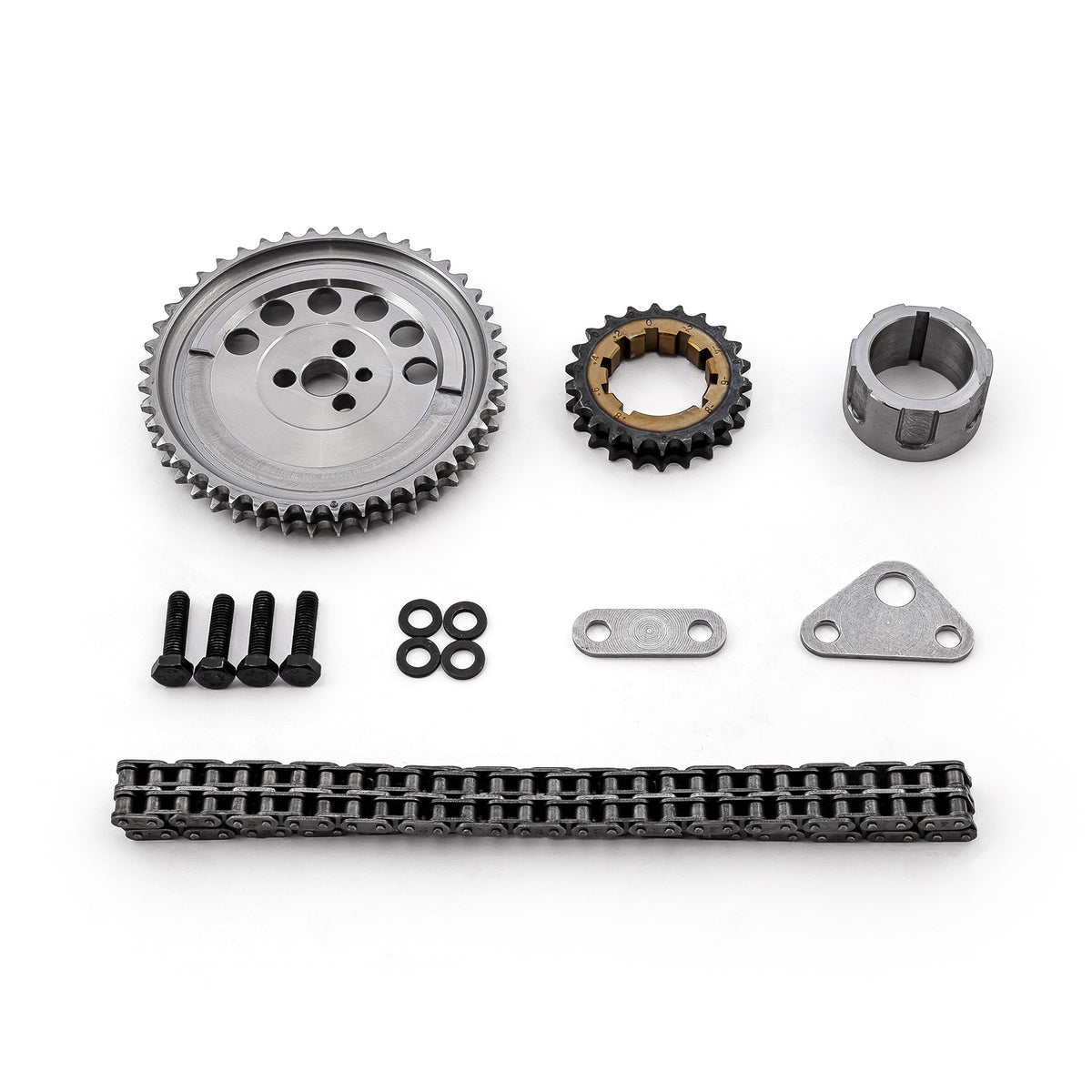 Chevy GM LS3 Double Roller 9 Keyway Billet Steel Timing Chain Kit