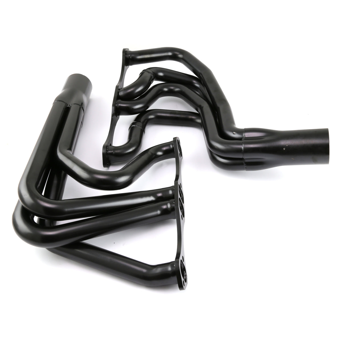 Chevy SBC 350 IMCA MODIFIED Mild Steel Exhaust Headers - Black
