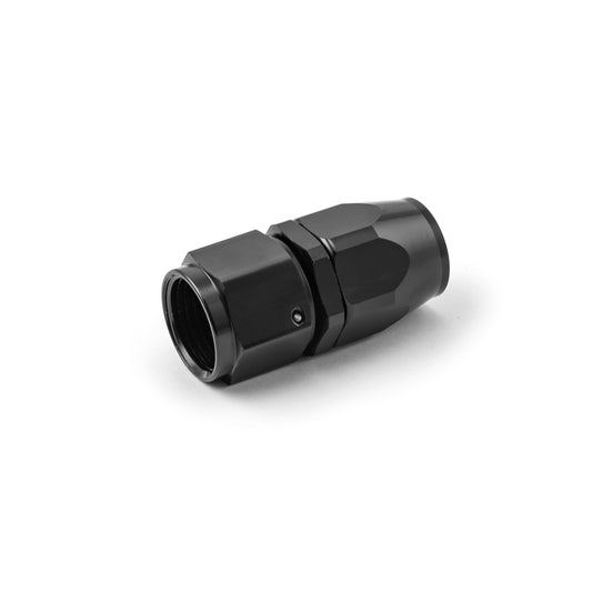 Swivel Hose End Fitting Straight -10 AN Black Anodized Aluminum
