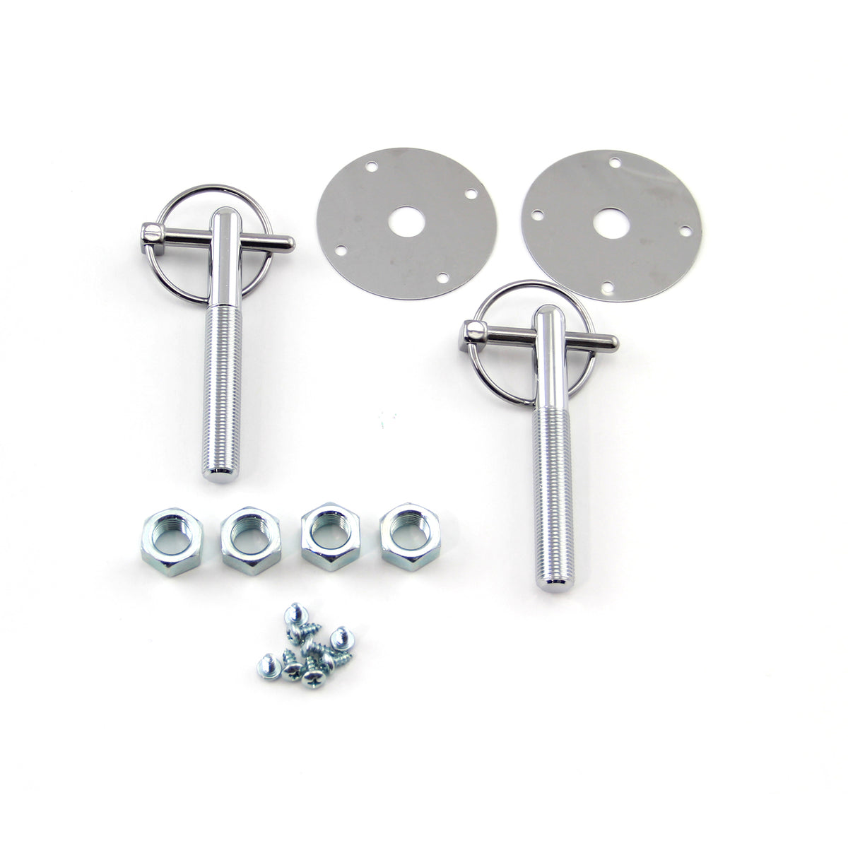 1/4" Flip Over Lock Style Steel Hood Pin Lock Kit