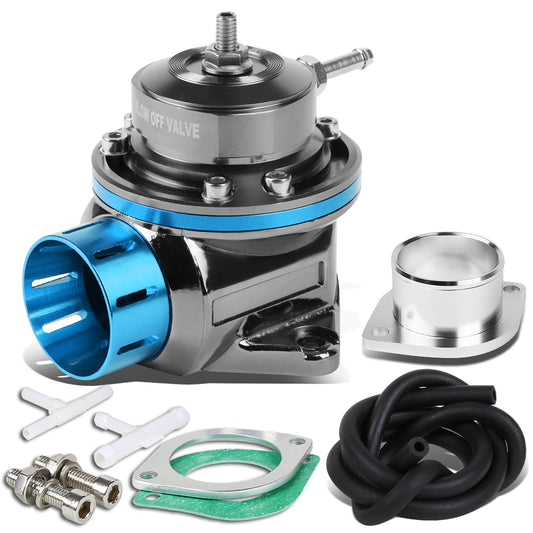 VALVULA DE ALIVIO BLOW OFF VALVE - TYPE-RS - W/ HORN - BLACK / LIGHT BLUE