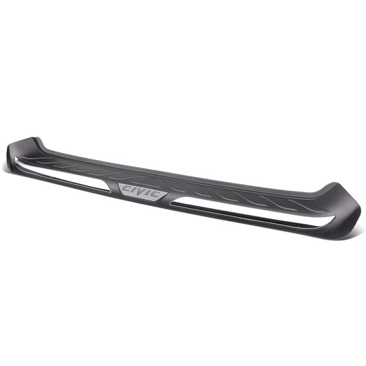 PROTECTOR PARACHOQUES BUMPER SILL - REAR - 16-17 HONDA CIVIC SEDAN - ABS PLASTIC - BLACK