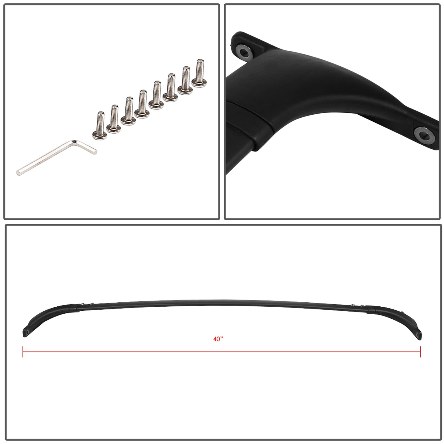 PORTAEQUIPAJE ROOF RACK CROSS BARS - ALUMINUM - 09-14 NISSAN MURANO - BOLTS ONTO OEM ROOF RAILS ONLY