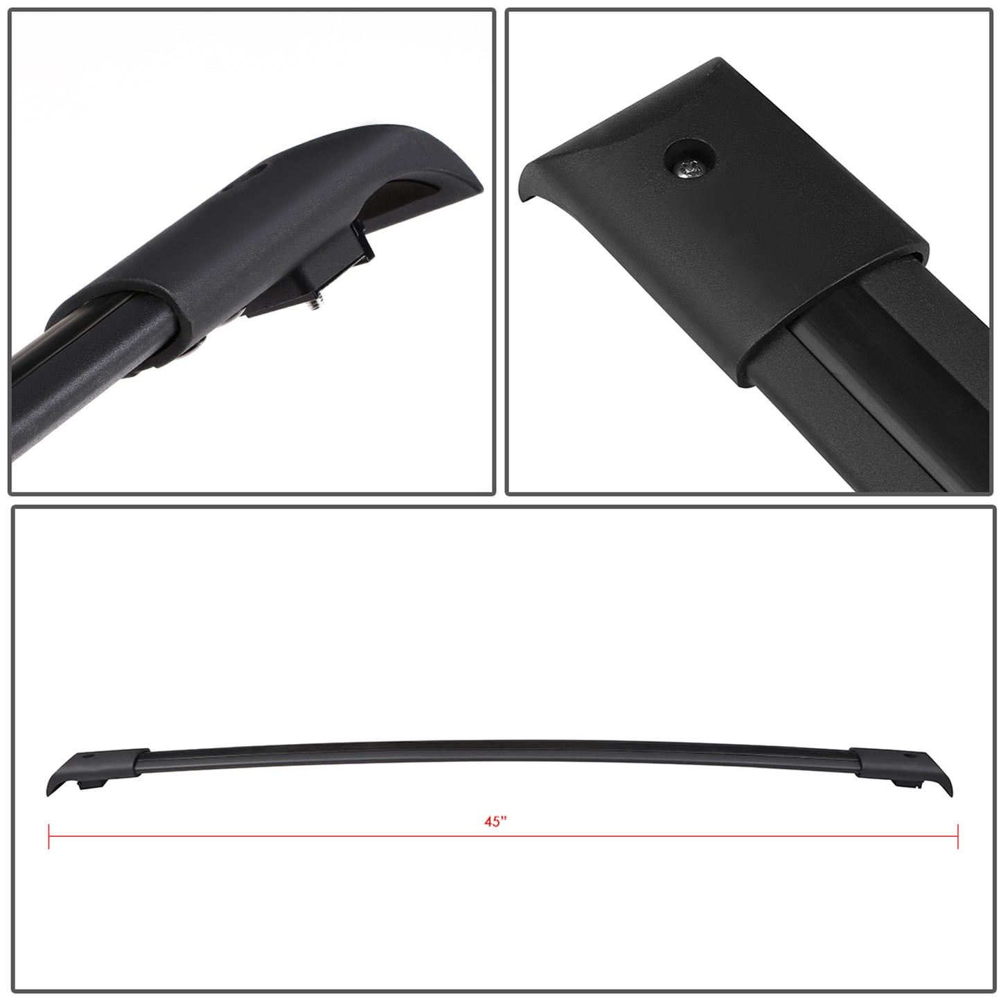 PORTAEQUIPAJE ROOF RACK CROSS BARS - ALUMINUM - 03-08 HONDA PILOT - ONLY FITS WITH OEM ROOF RAILS