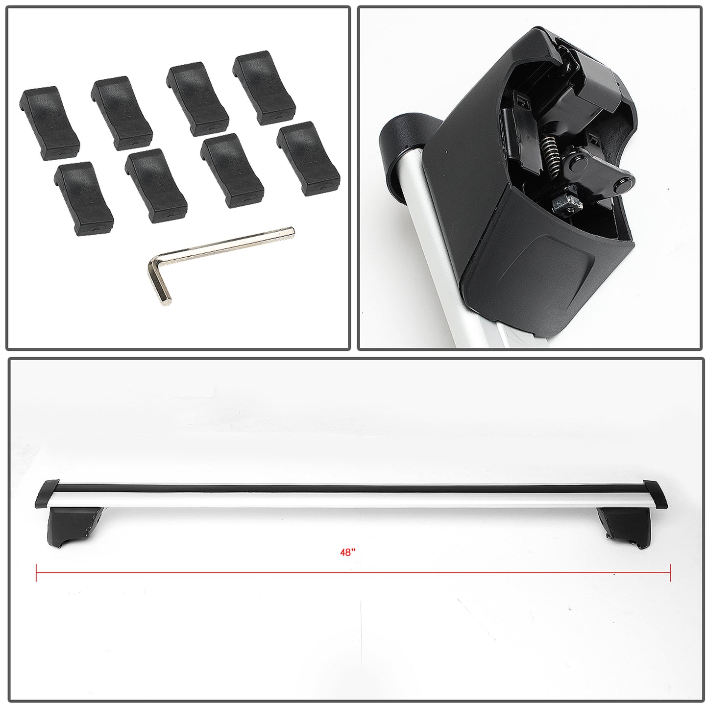 PORTAEQUIPAJE ROOF RACK CROSS BARS - ALUMINUM - 09-16 AUDI Q5