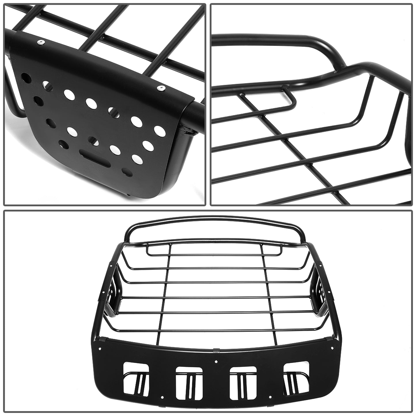 PORTAEQUIPAJE CARGO BASKET - UNIVERSAL - 39X38.5X8 - POWDERCOATED - BLACK