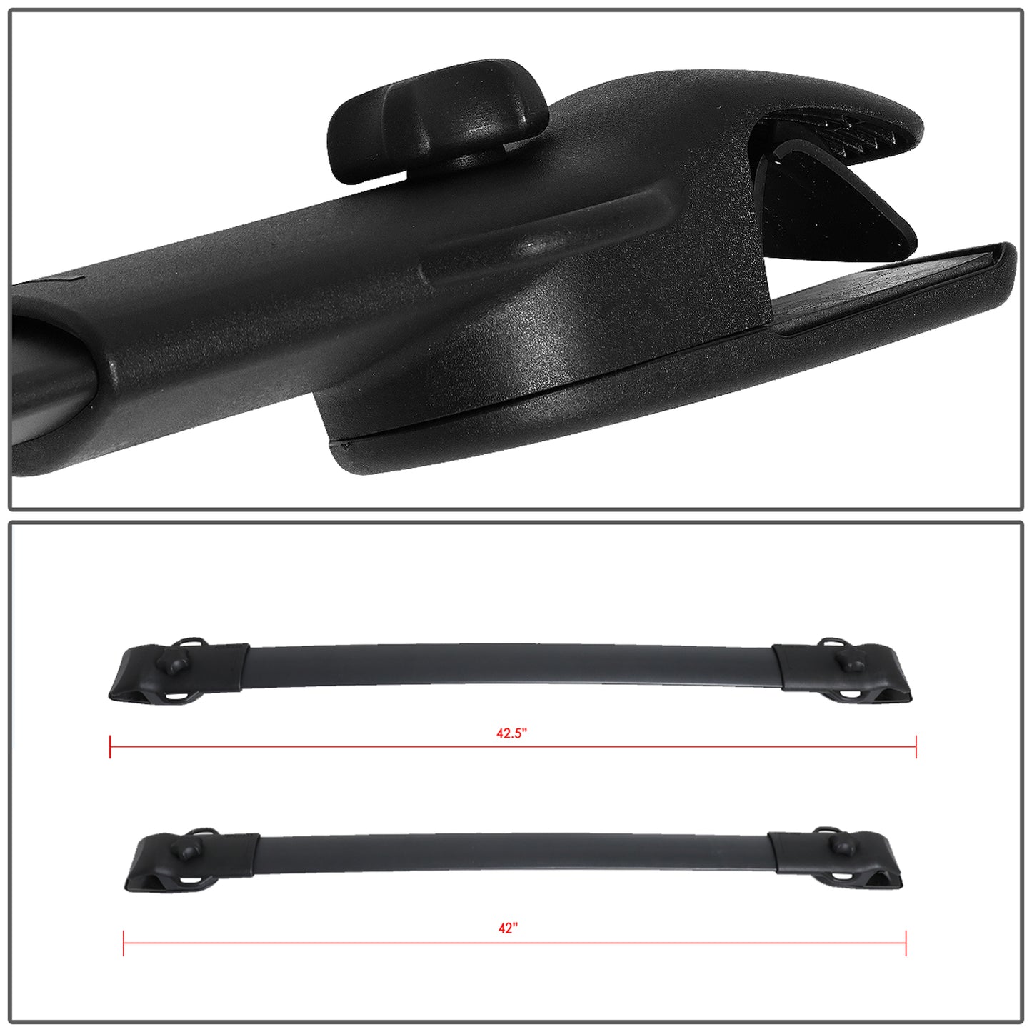 PORTAEQUIPAJE ROOF RACK CROSS BARS - ALUMINUM - 11-18 TOYOTA SIENNA - BOLTS ONTO OEM ROOF RAILS ONLY