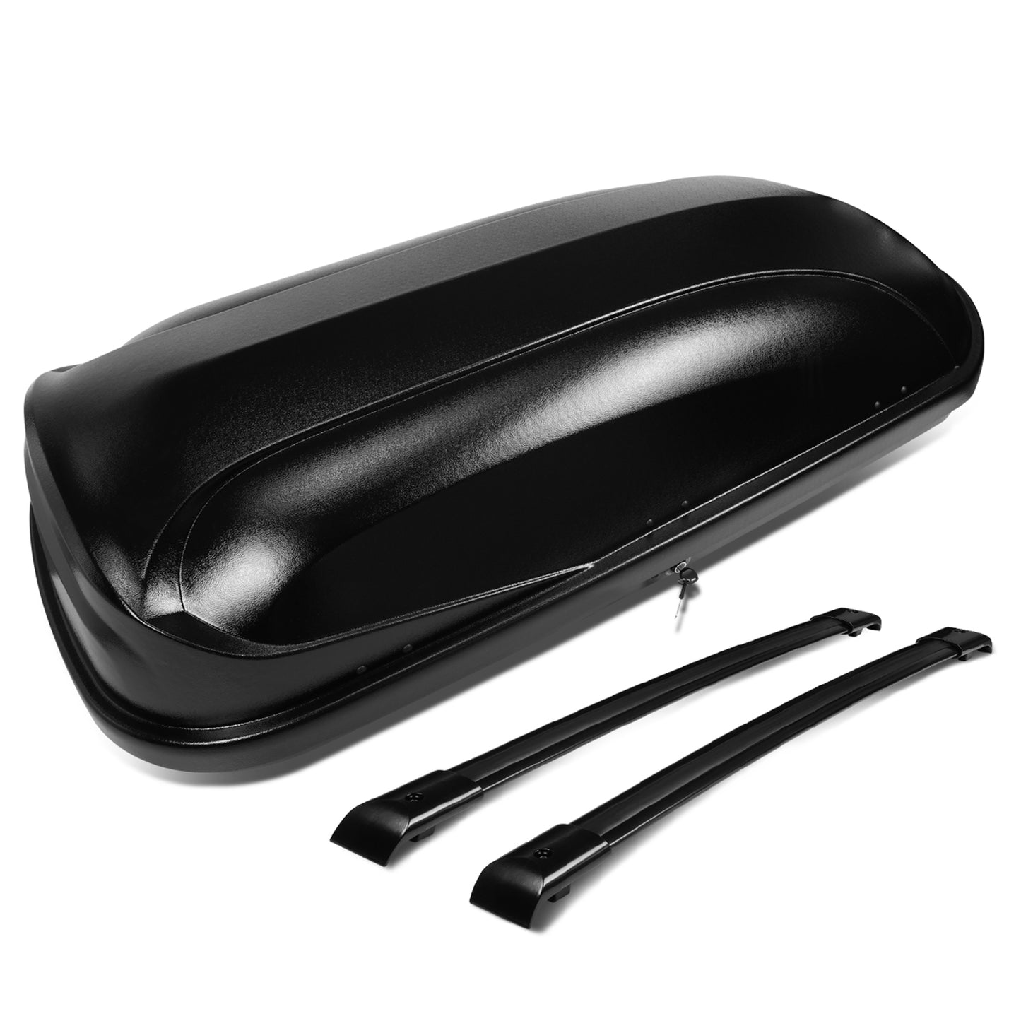 PORTAEQUIPAJE ROOF RACK CROSS BARS + CARGO ROOF BOX - 05-10 HONDA ODYSSEY - MOUNTS ONTO OEM ROOF RAILS ONLY - BLACK