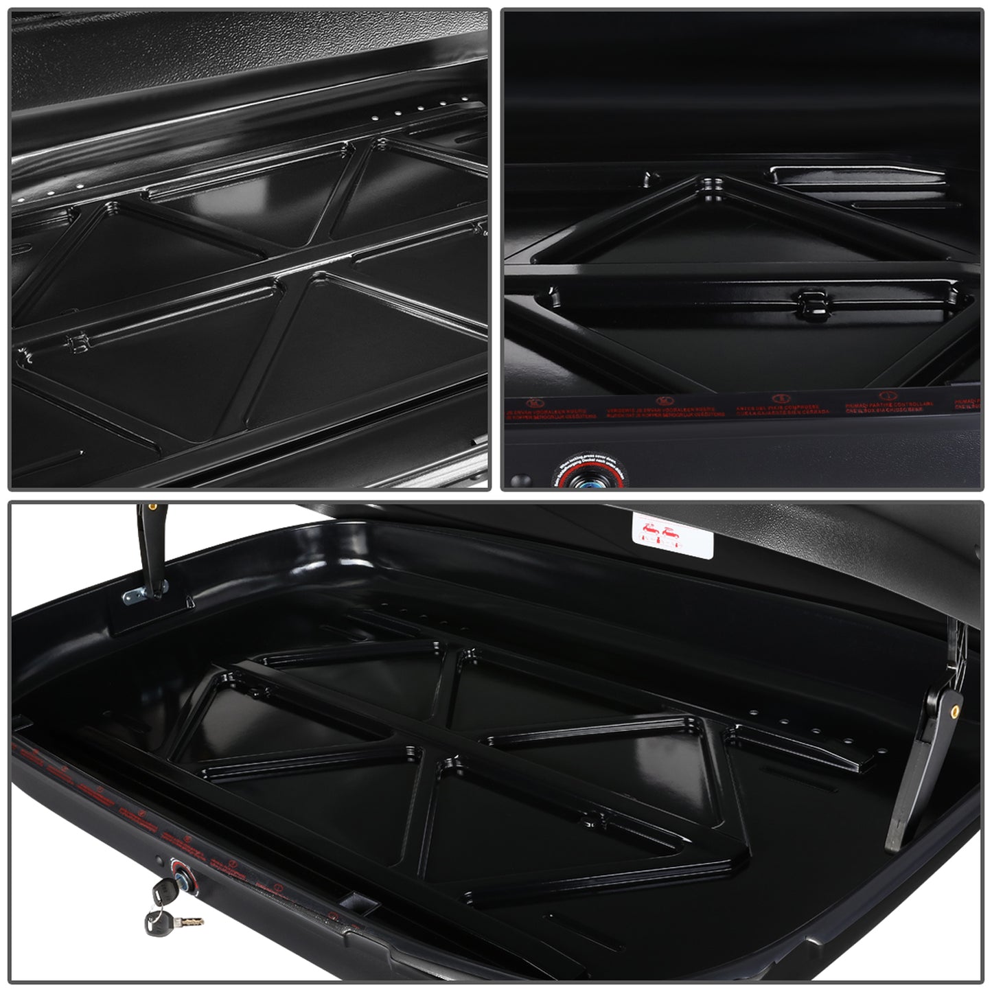 PORTAEQUIPAJE ROOF RACK CROSS BARS + CARGO ROOF BOX - 120CM - BLACK