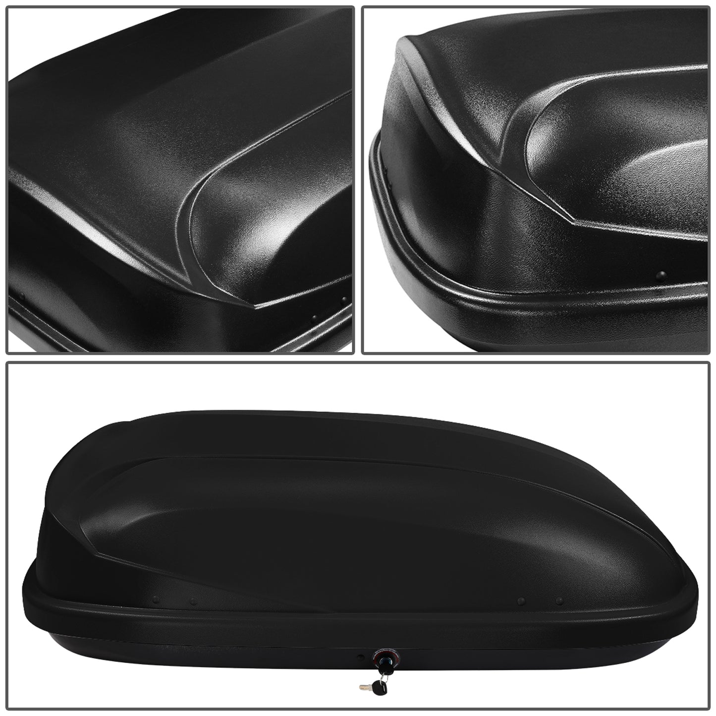 PORTAEQUIPAJE ROOF RACK CROSS BARS + CARGO ROOF BOX - 120CM - BLACK
