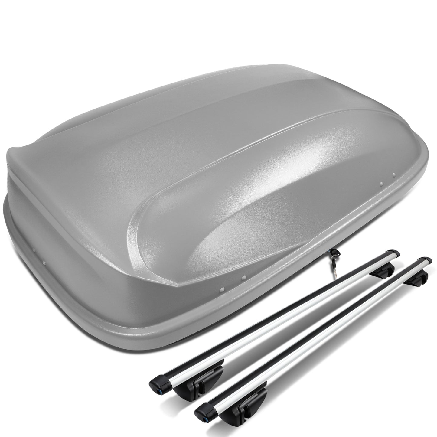 PORTAEQUIPAJE ROOF RACK CROSS BARS + CARGO ROOF BOX - 120CM - GRAY