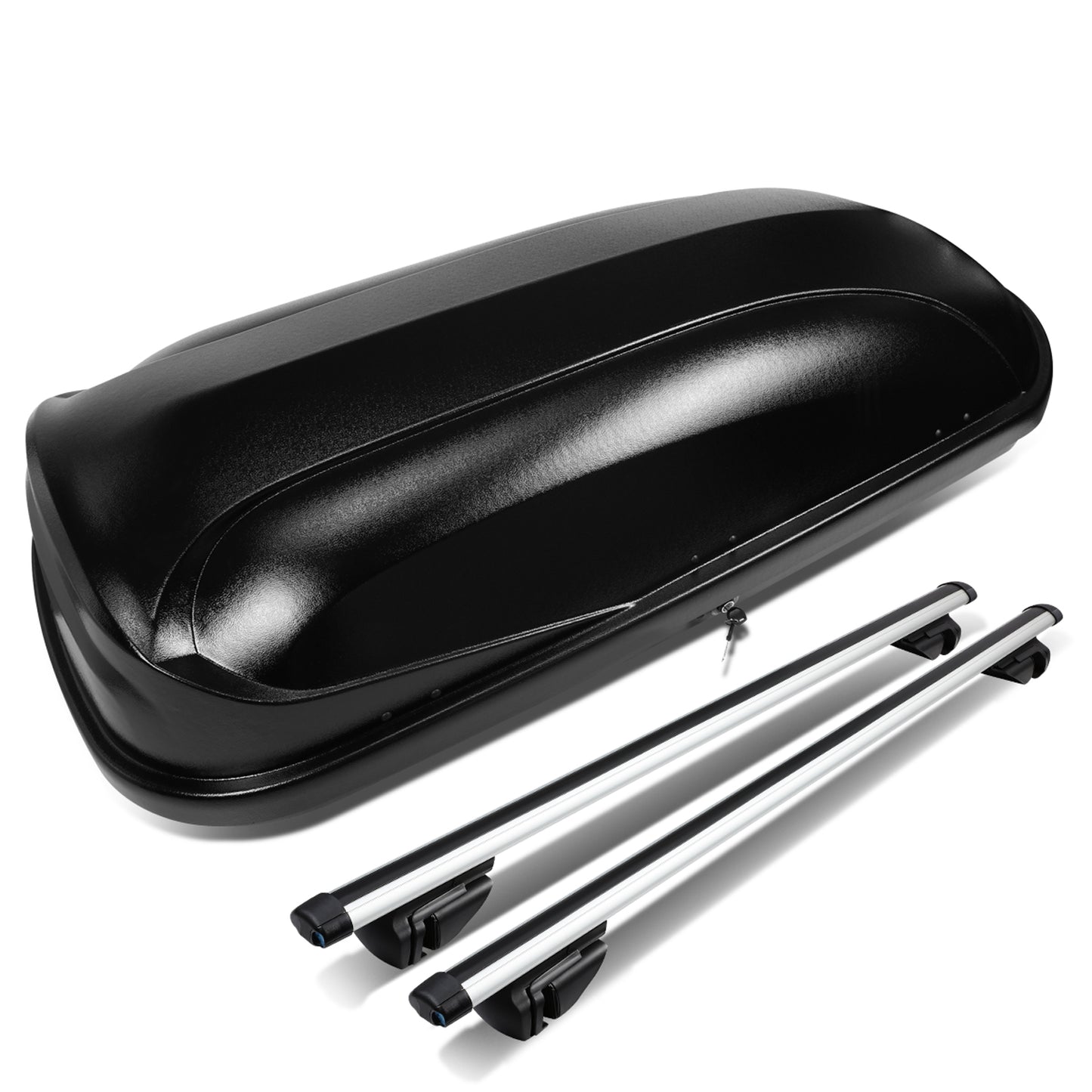 PORTAEQUIPAJE ROOF RACK CROSS BARS + CARGO ROOF BOX - 135CM - BLACK