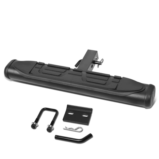 ESCALON TRASERO UNIVERSAL - 26" W X 4" OD - FITS VEHICLES WITH 2" TRAILER HITCH - BLACK