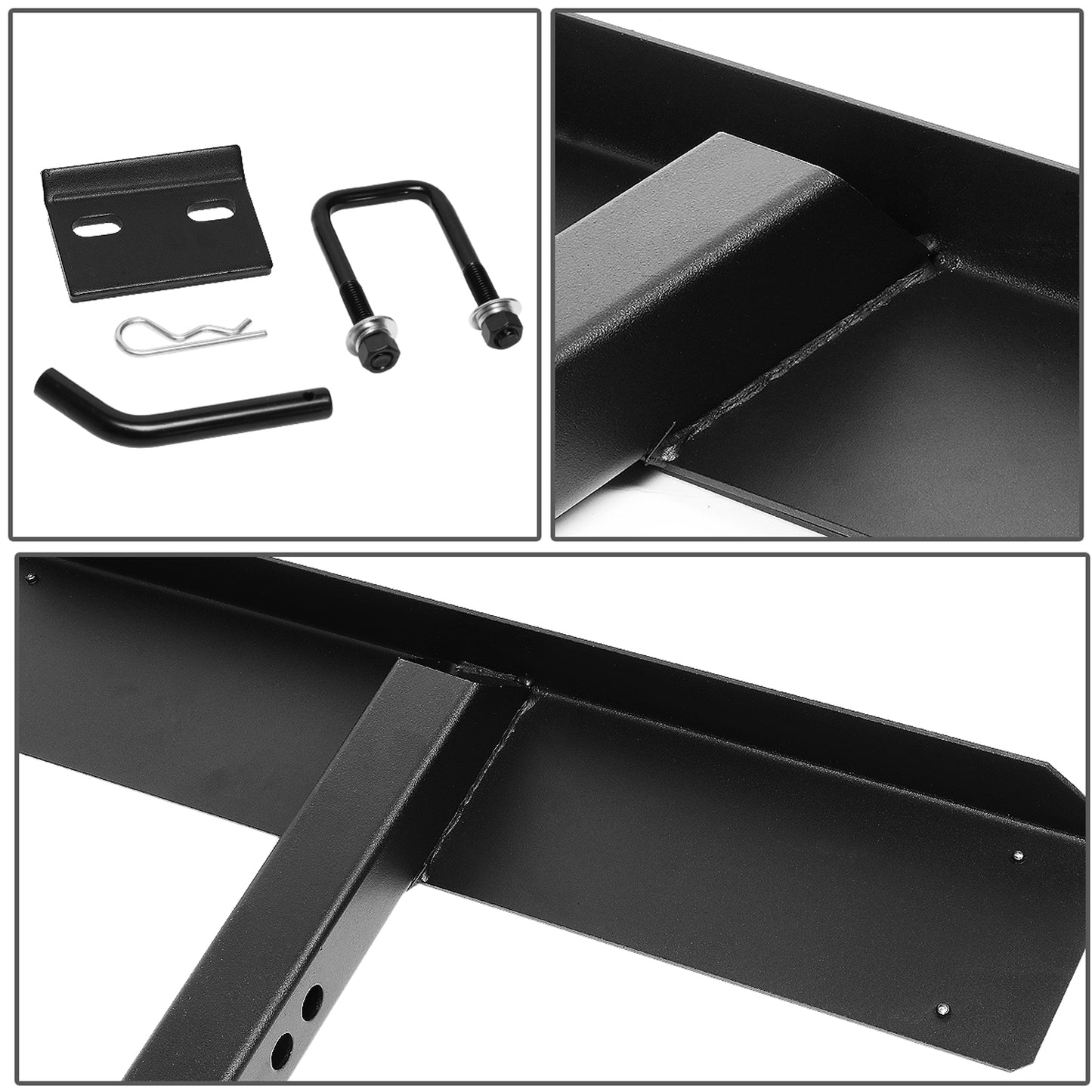 ESCALON TRASERO UNIVERSAL - 26" W X 5" L - FITS VEHICLES WITH 2" TRAILER HITCH - BLACK