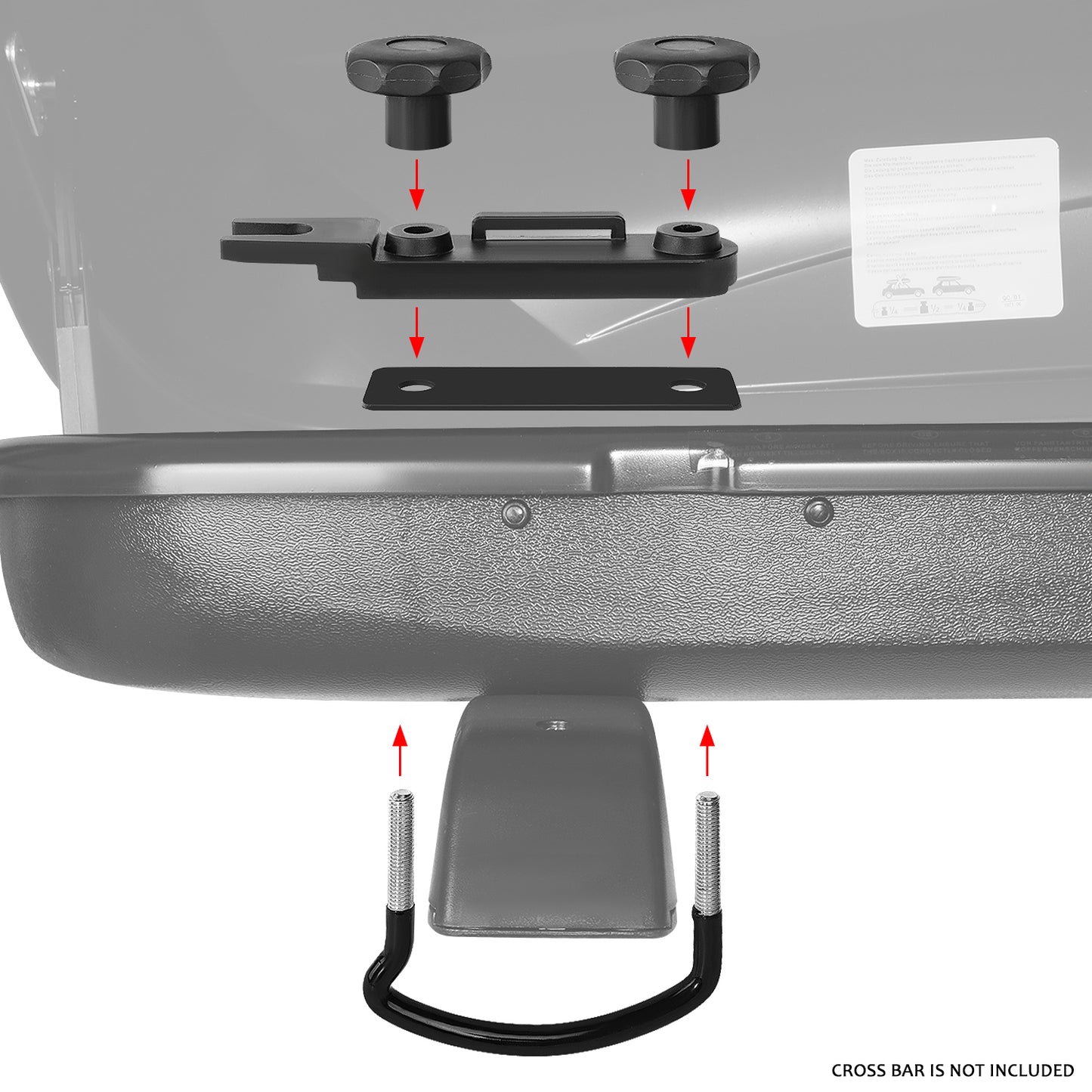 PORTAEQUIPAJE ROOF RACK CARGO ROOF BOX - UNIVERSAL - 139CM - 360L - 110 LBS - ATTACHES TO VEHICLES WITH CROSS BARS ONLY - TEXTURE BLACK