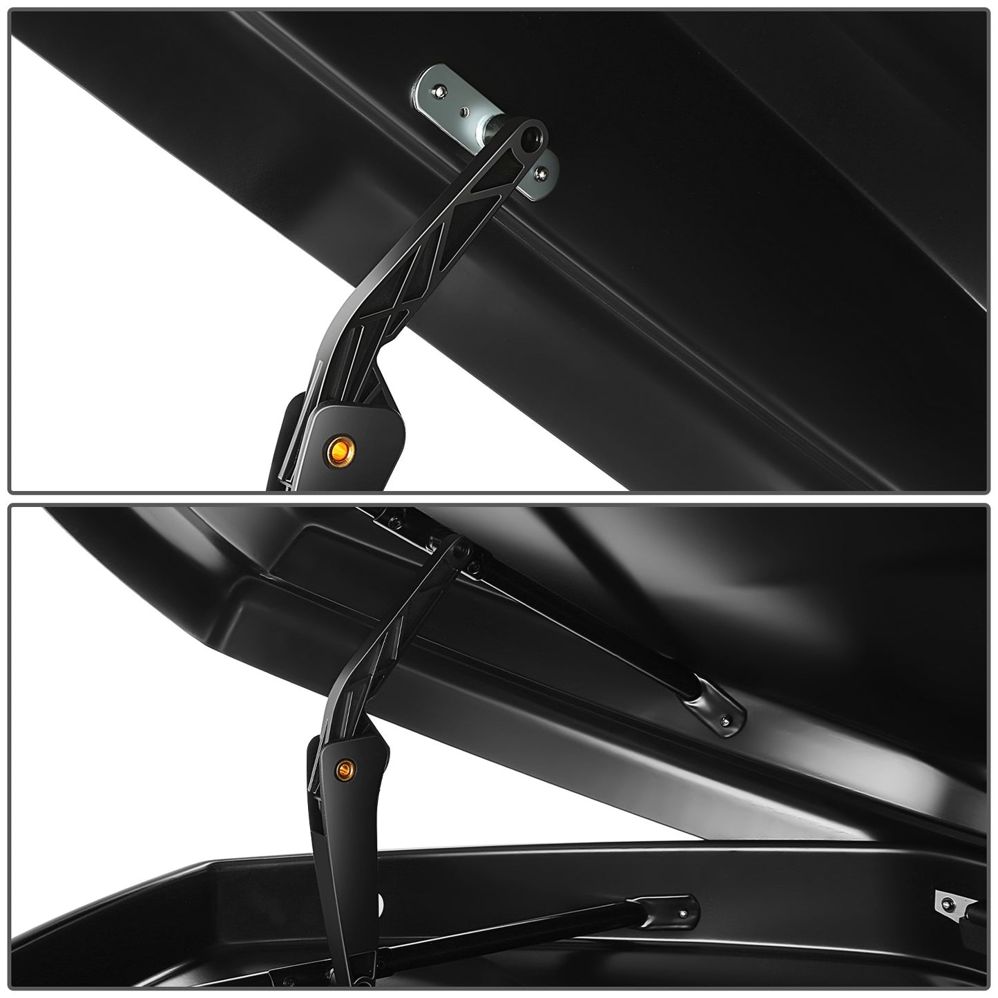 PORTAEQUIPAJE ROOF BOX - FITS VEHICLES WITH CROSS BARS - 420L 72INCH LENGTH - GLOSSY SMOOTH BLACK