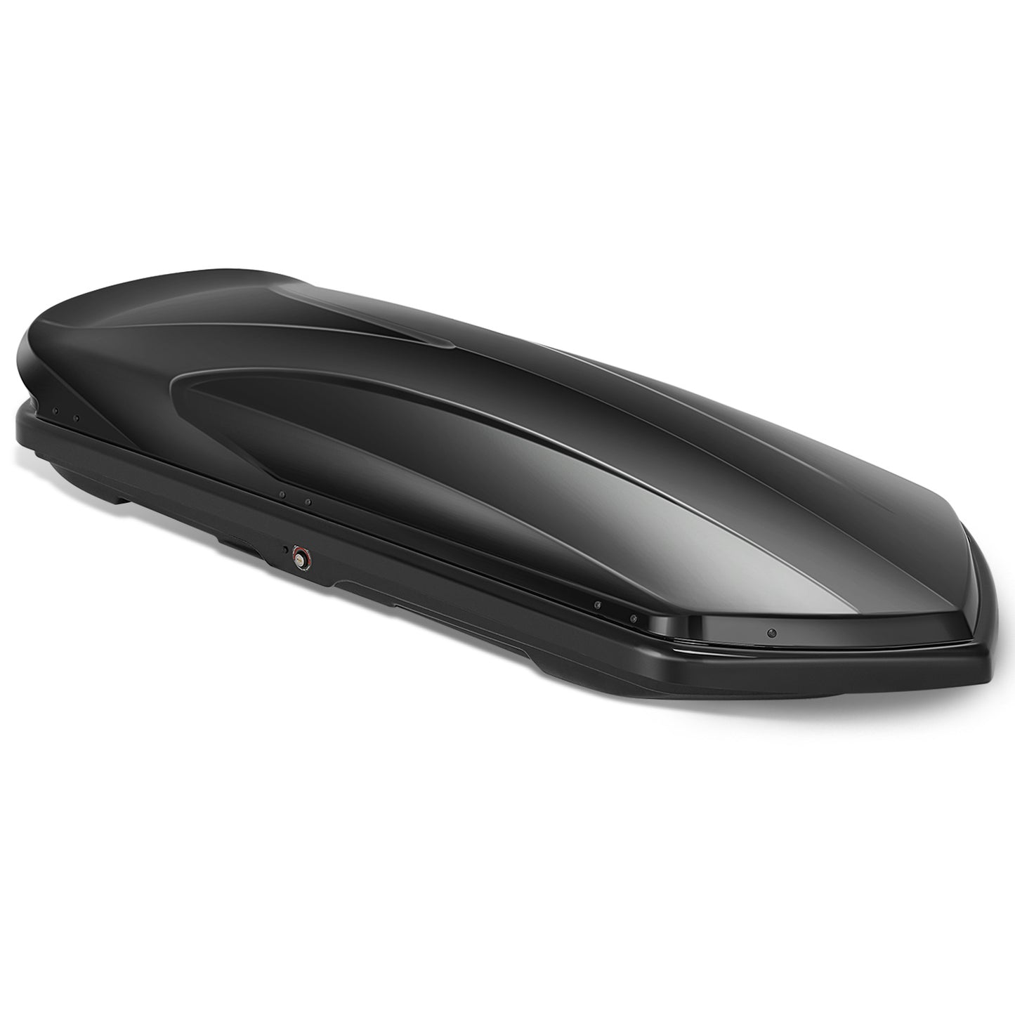PORTAEQUIPAJE ROOF BOX - FITS VEHICLES WITH CROSS BARS - 420L 72INCH LENGTH - GLOSSY SMOOTH BLACK