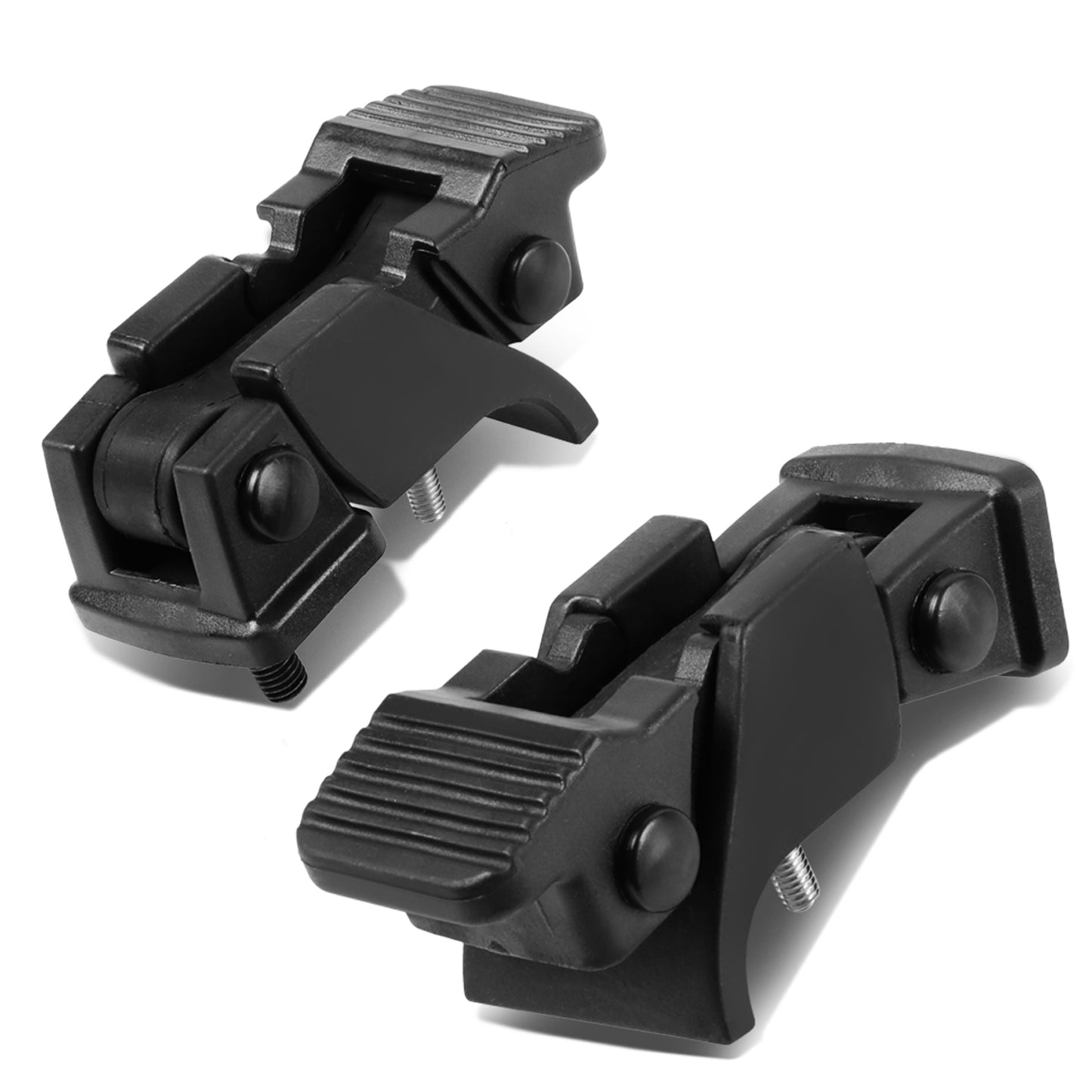 PORTAEUIPAJE HOOD LATCH LOCK - 07-17 JEEP WRANGLER - PAIR - MATTE BLACK