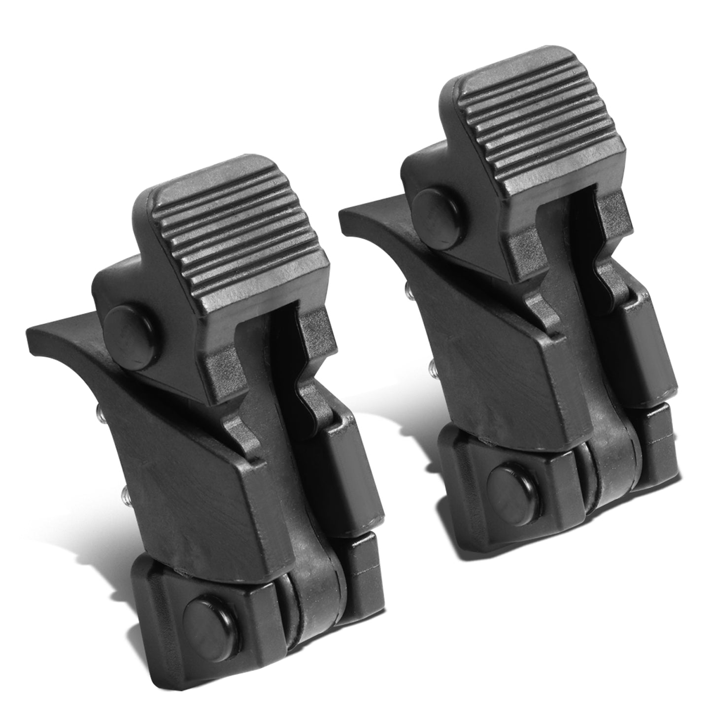 PORTAEUIPAJE HOOD LATCH LOCK - 07-17 JEEP WRANGLER - PAIR - MATTE BLACK