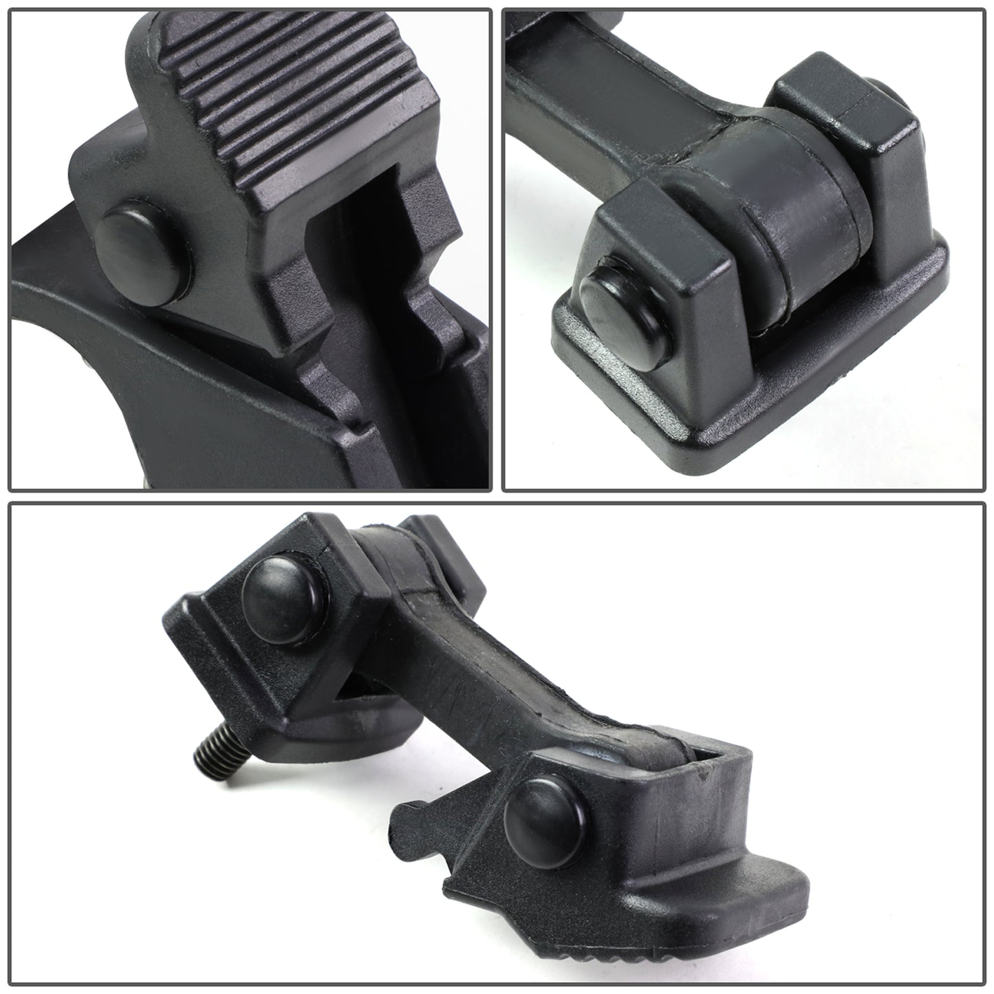 PORTAEUIPAJE HOOD LATCH LOCK - 07-17 JEEP WRANGLER - PAIR - MATTE BLACK