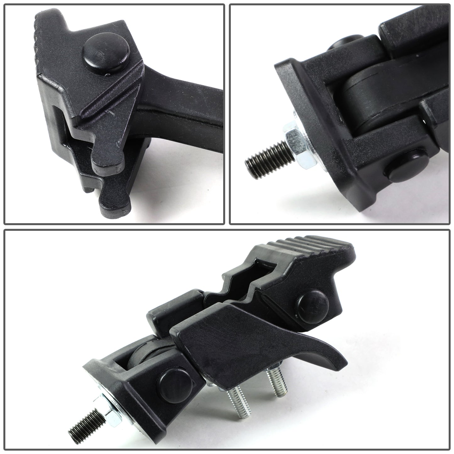PORTAEUIPAJE HOOD LATCH LOCK - 07-17 JEEP WRANGLER - PAIR - MATTE BLACK