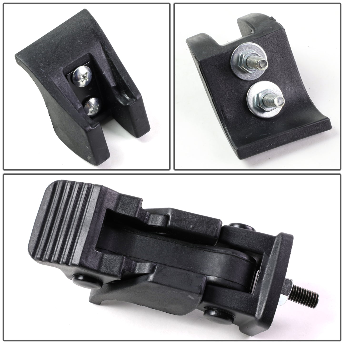 PORTAEUIPAJE HOOD LATCH LOCK - 07-17 JEEP WRANGLER - PAIR - MATTE BLACK