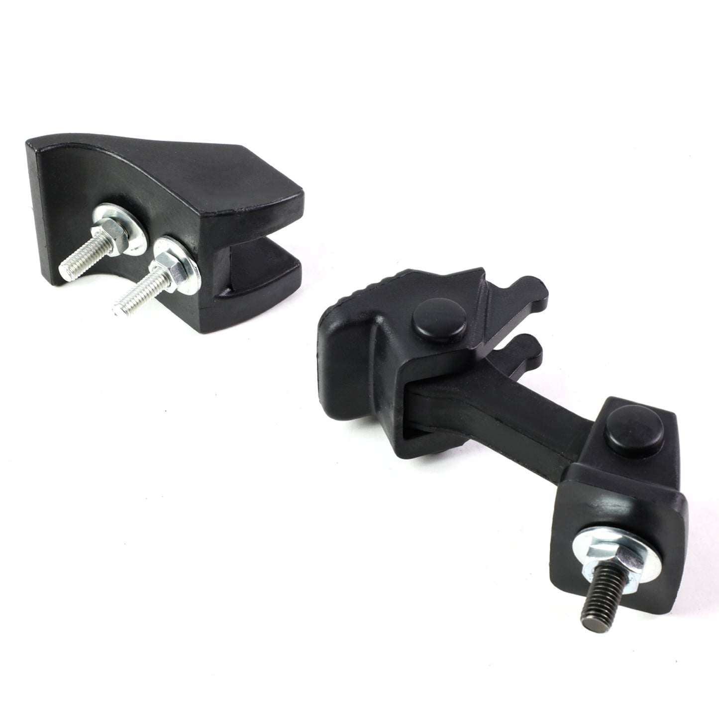 PORTAEUIPAJE HOOD LATCH LOCK - 07-17 JEEP WRANGLER - PAIR - MATTE BLACK