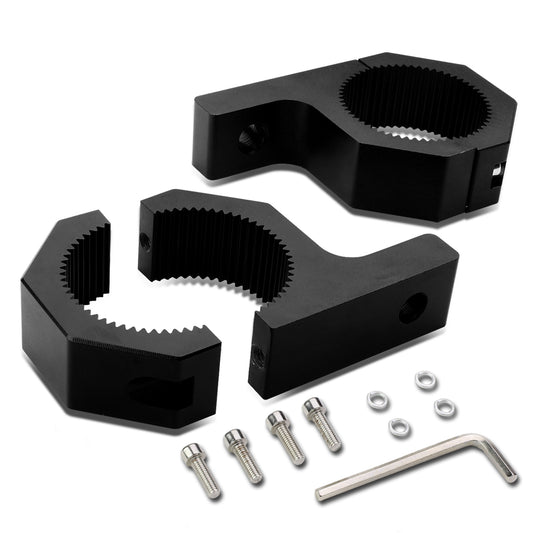 FAROS DE NIEBLA UNIVERSAL - 2" OD TUBE - ALUMINUM - BLACK