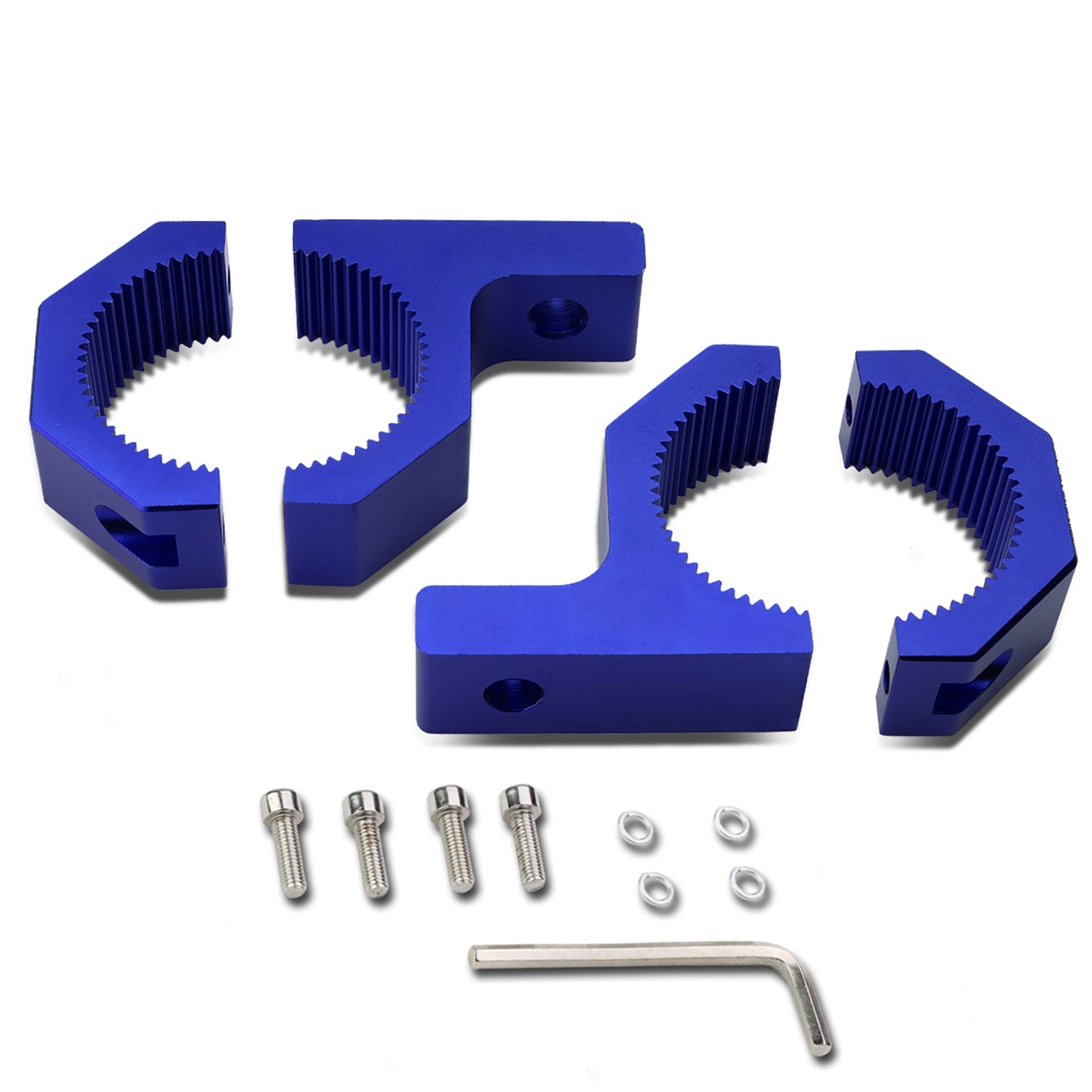 FAROS DE NIEBLA UNIVERSAL - 2" OD TUBE - ALUMINUM - BLUE