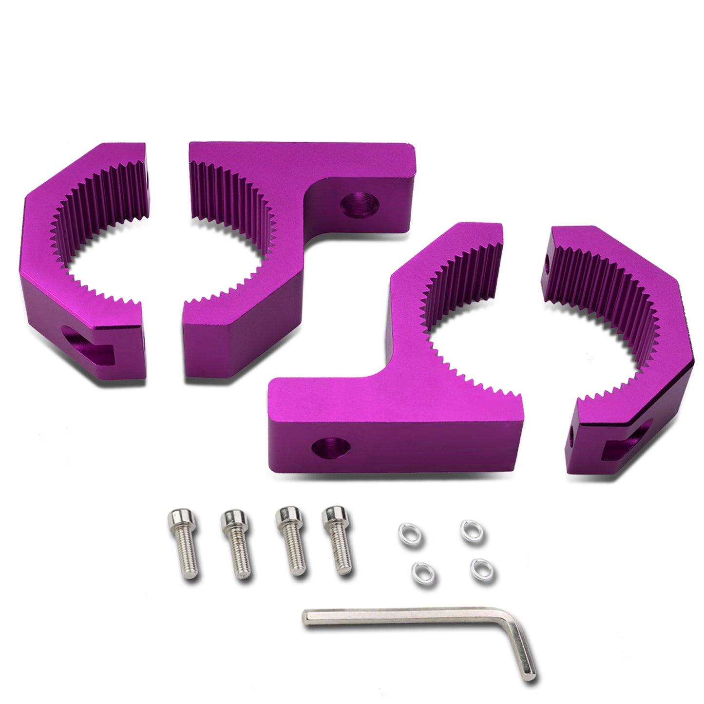 FAROS DE NIEBLA UNIVERSAL - 2" OD TUBE - ALUMINUM - PURPLE