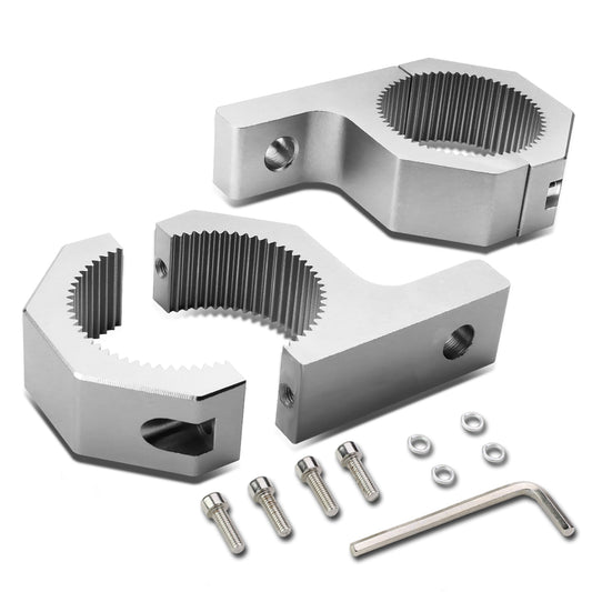 FAROS DE NIEBLA UNIVERSAL - 2" OD TUBE - ALUMINUM - SILVER