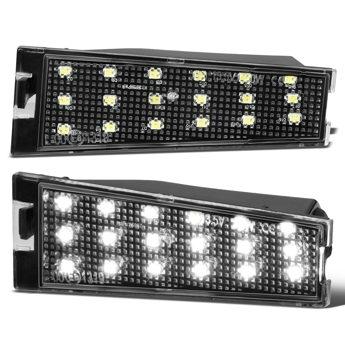 ACCESORIOS 08-10 CADILLAC CTS SEDAN - ABS PLASTIC HOUSING / POLYCARBONATE LENS - BLACK / CLEAR