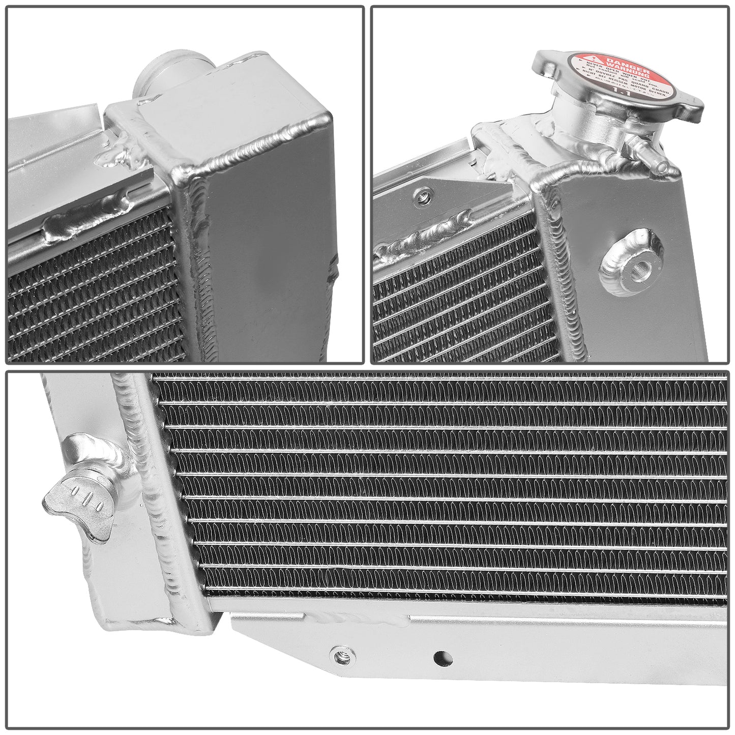 RADIADOR DE ALUMINIO RADIATOR - 3 ROWS - 66-77 FORD BRONCO WAGON/ROADSTER 5.0L 302 V8