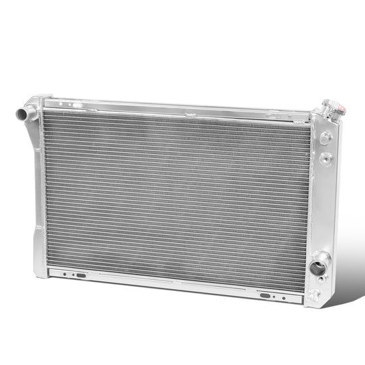 RADIADOR DE ALUMINIO RADIATOR - 3 ROWS - 82-92 CHEVY CAMARO, PONTIAC FIREBIRD, PONTIAC TRANS AM - FITS 2.5L, 3.1L, 3.8L V6, 305/ 350 CU V8 MODELS ONLY - FITS AUTOMATIC, MANUAL TRANSMISSION MODELS - MODIFICATION MIGHT BE REQUIRED FOR 2.8L V6 MODELS