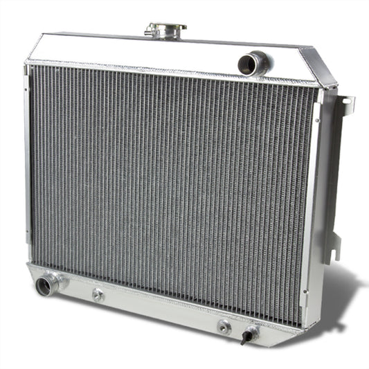RADIADOR DE ALUMINIO RADIATOR - 3 ROWS - 68-73 PLYMOUTH SATELLITE, PLYMOUTH ROADRUNNER / 67-71 PLYMOUTH GTX / 70-73 PLYMOUTH BARRACUDA / 70-71 PLYMOUTH BELVEDERE - FITS MANUAL TRANSMISSION MODELS WITH 6.3L, 7.0L, 7.2L, 383CU IN-440CU IN V8 ENGINES ONLY