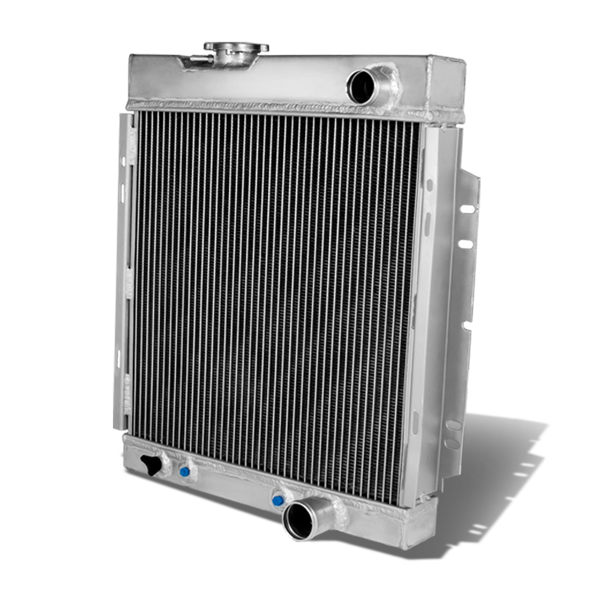 RADIADOR DE ALUMINIO RADIATOR - 3 ROWS - 64-66 FORD MUSTANG L6 V8 - FITS MANUAL TRANSMISSION MODELS
