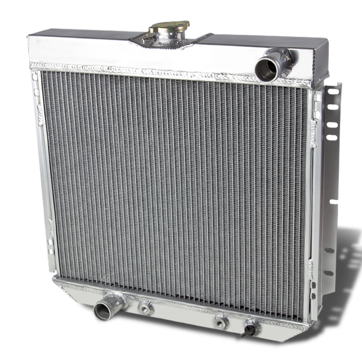 RADIADOR DE ALUMINIO RADIATOR - 3 ROWS - 69-70 FORD MUSTANG / 71-73 FORD MAVERICK, MERCURY COMET / 1973 FORD PINTO / 1970 MERCURY COUGAR XR-7/ XR7
