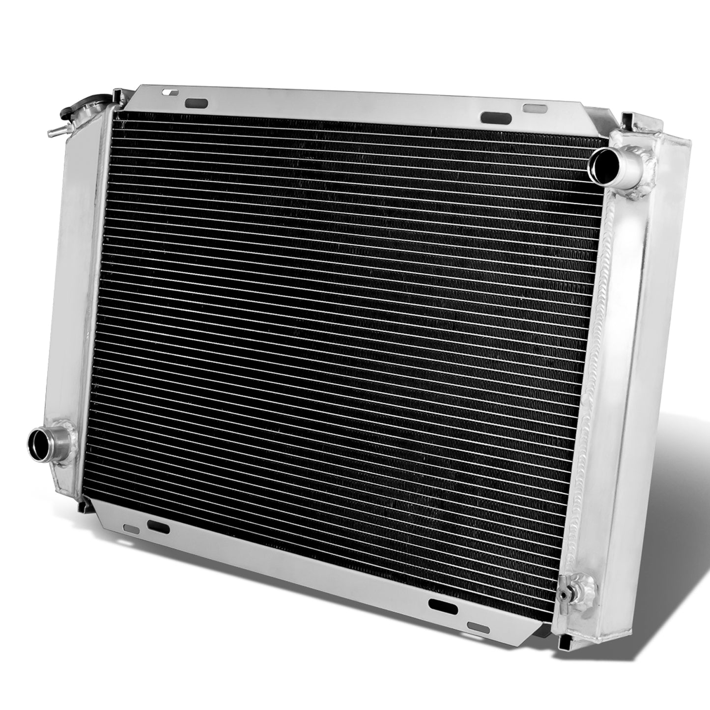 RADIADOR DE ALUMINIO RADIATOR - 3 ROWS - 79-93 FORD MUSTANG / 80-87 THUNDERBIRD, MERCURY COUGAR / 83-86 LTD, MARQUIS / 81-82 GRANADA / 80-83 FAIRMONT / 82-87 LINCOLN CONTINENTAL / 84-92 MARK VII / 80-86 CAPRI / 1985 GRAND MARQUIS / 78-83 ZEPHYR -