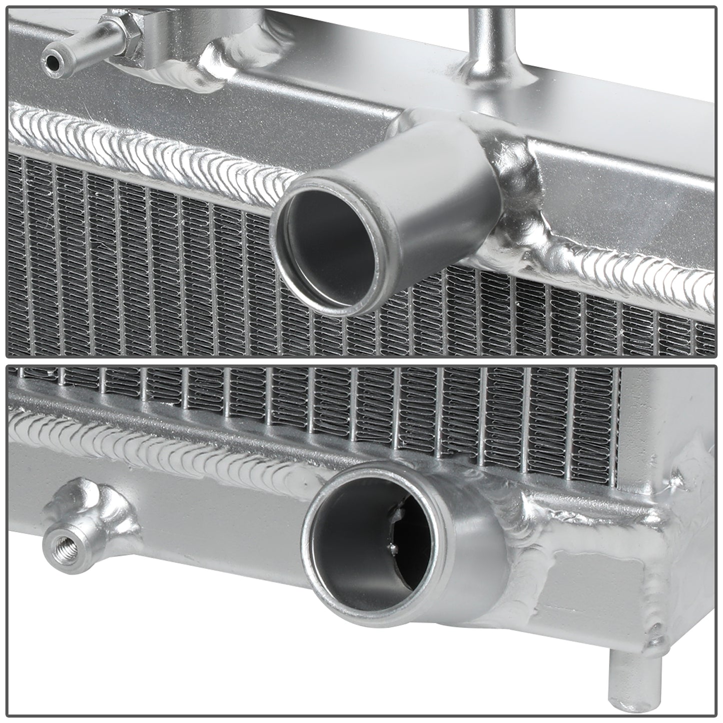 RADIADOR DE ALUMINIO RADIATOR - 1 ROWS - 92-00 HONDA CIVIC MT / 93-97 HONDA DEL SOL MT / 94-01 ACURA INTEGRA MT - ALL MANUAL TRANSMISSION ONLY