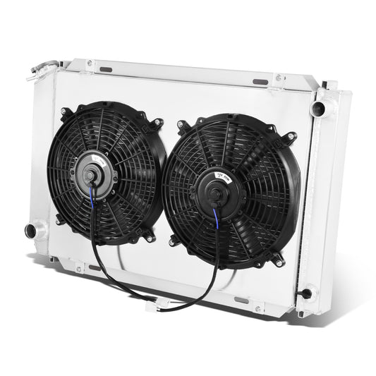 RADIADOR DE ALUMINIO RADIATOR + FAN SHROUD - 3 ROWS - 79-93 FORD MUSTANG / 80-87 THUNDERBIRD, MERCURY COUGAR / 83-86 LTD, MERCURY MARQUIS / 81-82 GRANADA / 80-83 FAIRMONT / 82-87 LINCOLN CONTINENTAL / 84-92 LINCOLN MARK VII / 80-86 CAPRI / 1985 GRAND