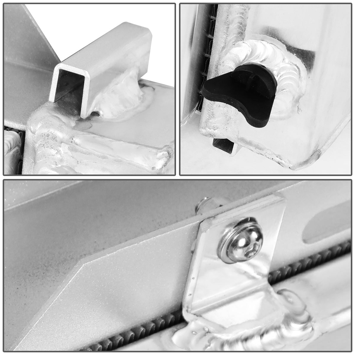 RADIADOR DE ALUMINIO RADIATOR + FAN SHROUD - 3 ROWS - 79-93 FORD MUSTANG / 80-87 THUNDERBIRD, MERCURY COUGAR / 83-86 LTD, MERCURY MARQUIS / 81-82 GRANADA / 80-83 FAIRMONT / 82-87 LINCOLN CONTINENTAL / 84-92 LINCOLN MARK VII / 80-86 CAPRI / 1985 GRAND