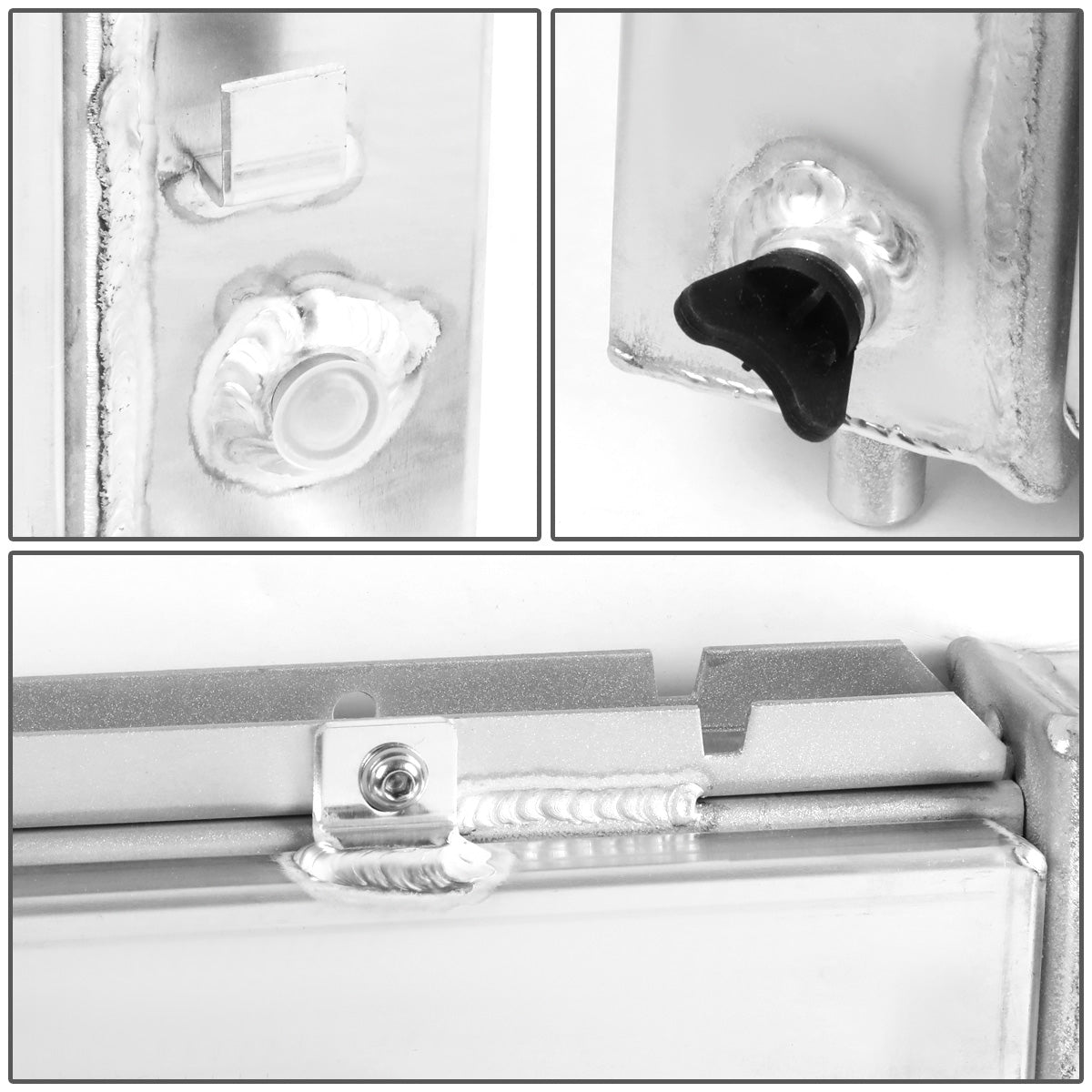 RADIADOR DE ALUMINIO RADIATOR + FAN SHROUD - 2 ROWS - 00-07 GMC YUKON / 00-06 GMC YUKON XL 1500 / 99-06 GMC SIERRA 1500 / 99-00 GMC SIERRA 2500 / 02-05 CADILLAC ESCALADE - FITS AUTOMATIC TRANSMISSION MODELS WITH 4.8L, 5.3L V8 ENGINES ONLY - BLACK FANS