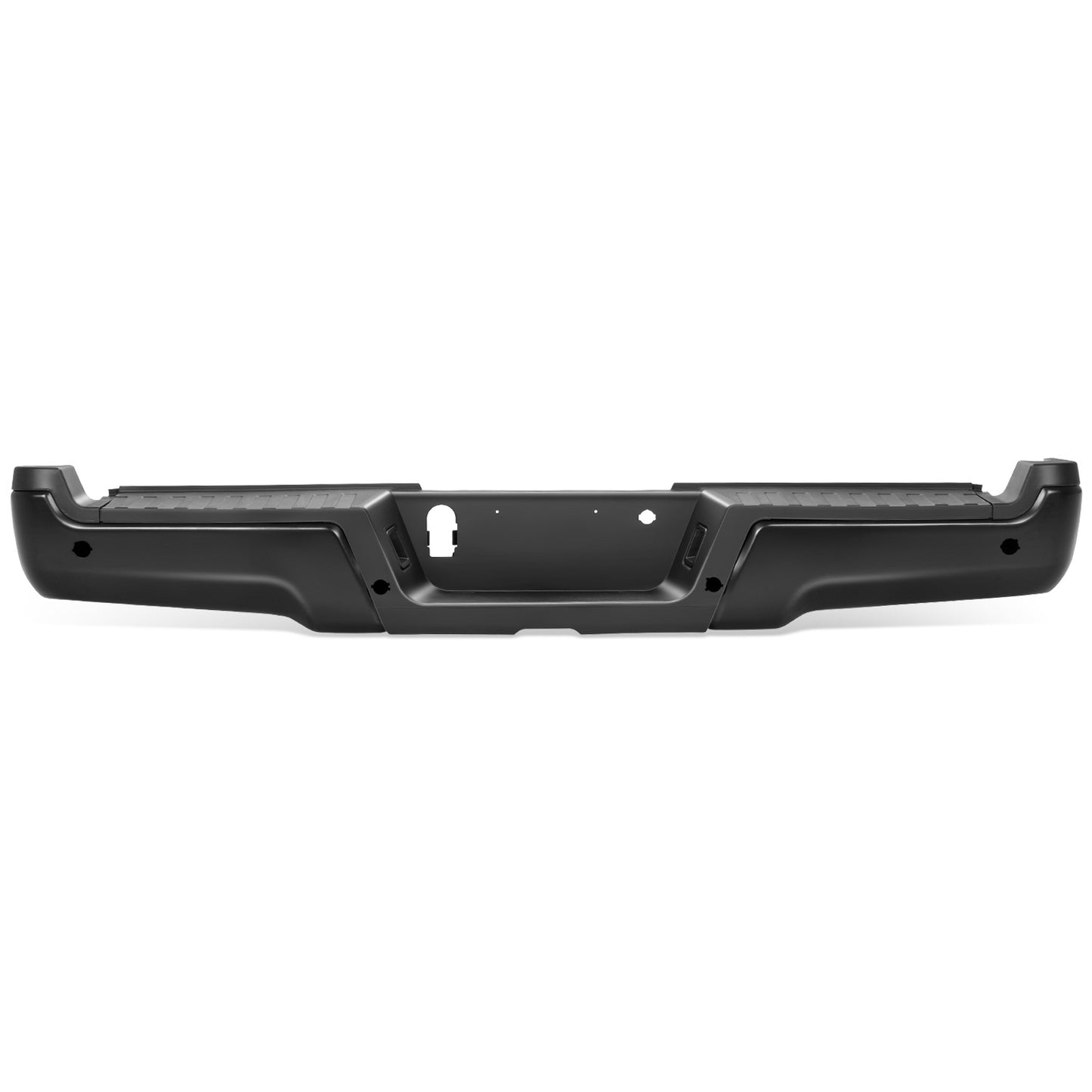 BURRERA TRASERA 17-22 FORD F-250 SUPER DUTY / 17-22 FORD F-350 SUPER DUTY - WITH PARKING ASSIST SENSOR HOLES - BLACK
