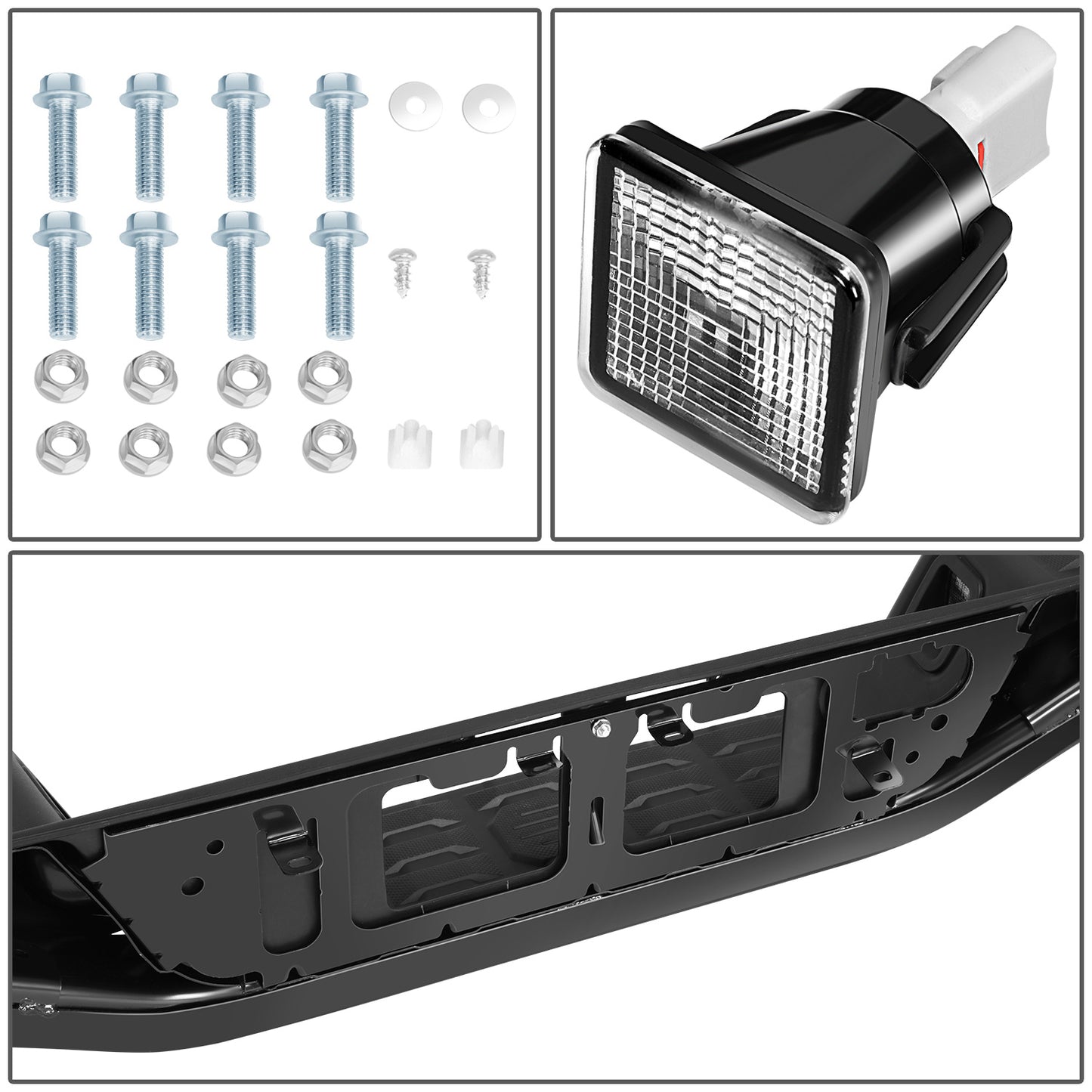 BURRERA TRASERA 16-23 TOYOTA TACOMA - WITHOUT SENSOR HOLE - BLACK