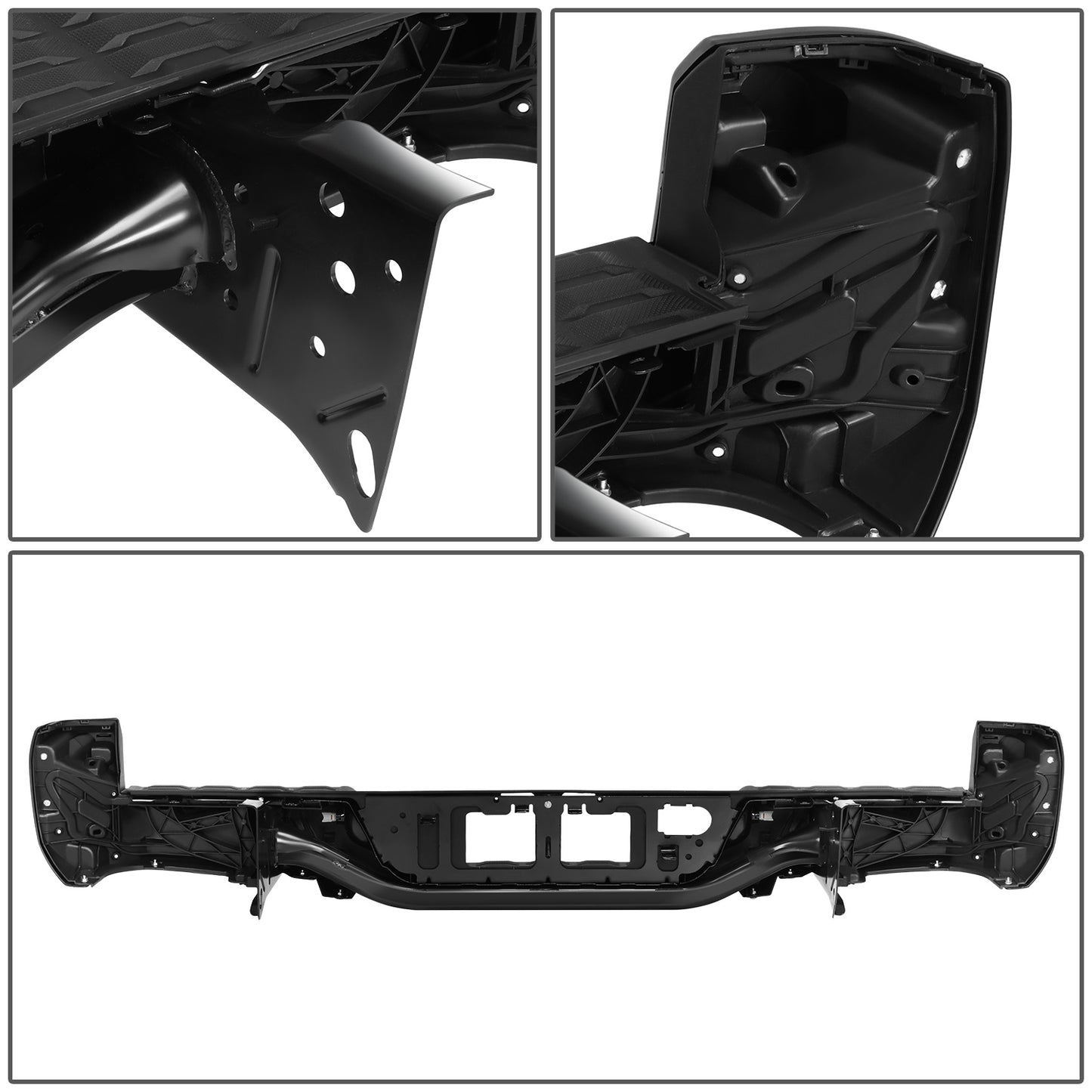 BURRERA TRASERA 16-23 TOYOTA TACOMA - WITHOUT SENSOR HOLE - BLACK