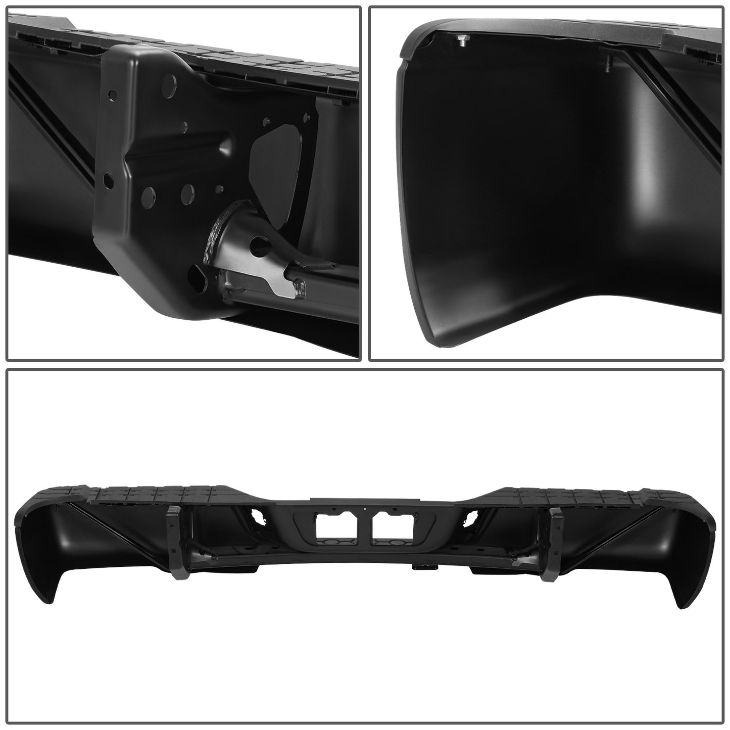 BURRERA TRASERA TOYOTA TUNDRA 2007-2013 - FITS MODELS WITHOUT PARKING ASSIST - WITH ROCK WARRIOR PACKAGE - BLACK
