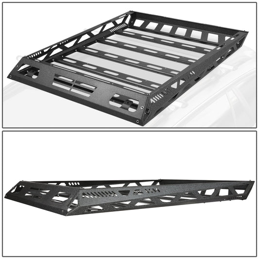 PORTAEQUIPAJE ROOF CARGO BASKET - FITS VEHICLES WITH FLAT CROSSBARS WITH 19-1/4" OR 29" SPACING (FRONT TO BACK) - 47'' W X 36'' L X 5" H - BLACK
