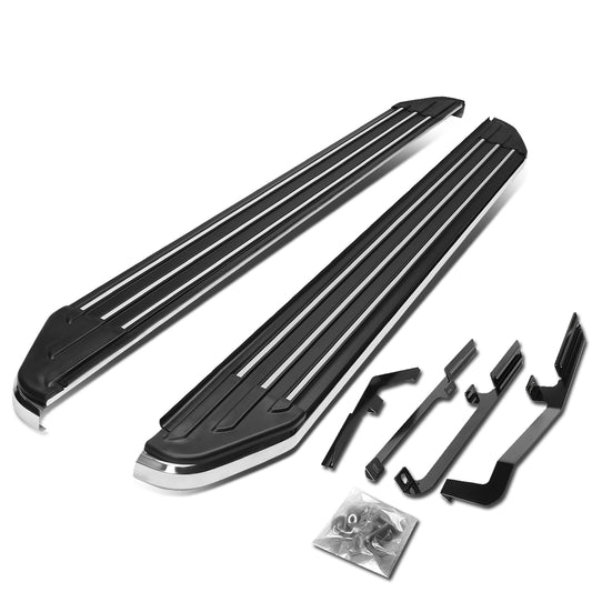 ESTRIBOS ALUMINUM - 6" - 13-17 HYUNDAI SANTA FE - DOES NOT FIT XL MODELS - METALLIC / BLACK