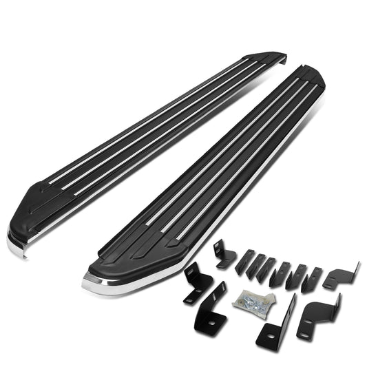 ESTRIBOS ALUMINUM - 6" - 07-16 JEEP WRANGLER JK 4-DOOR - BLACK