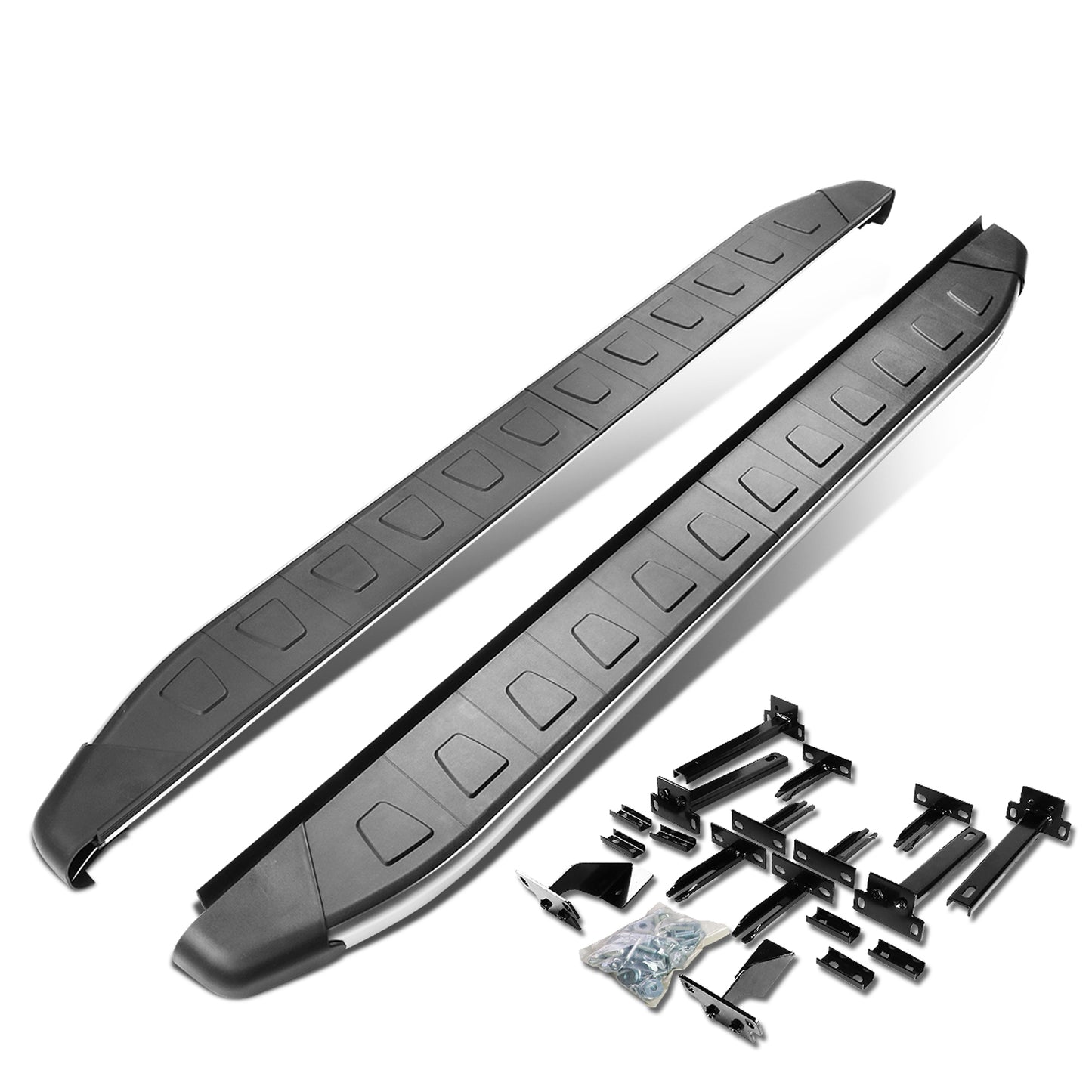 ESTRIBOS ALUMINUM - 5.75" - 13-16 MITSUBISHI OUTLANDER SPORT / 13-15 MITSUBISHI ASX - METALLIC / BLACK